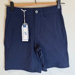 Southern Tide Y T3 Gulf Shorts Boys Size 8 True Navy Blue Golf Shorts